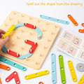 Children Wooden Geoboard Toys 