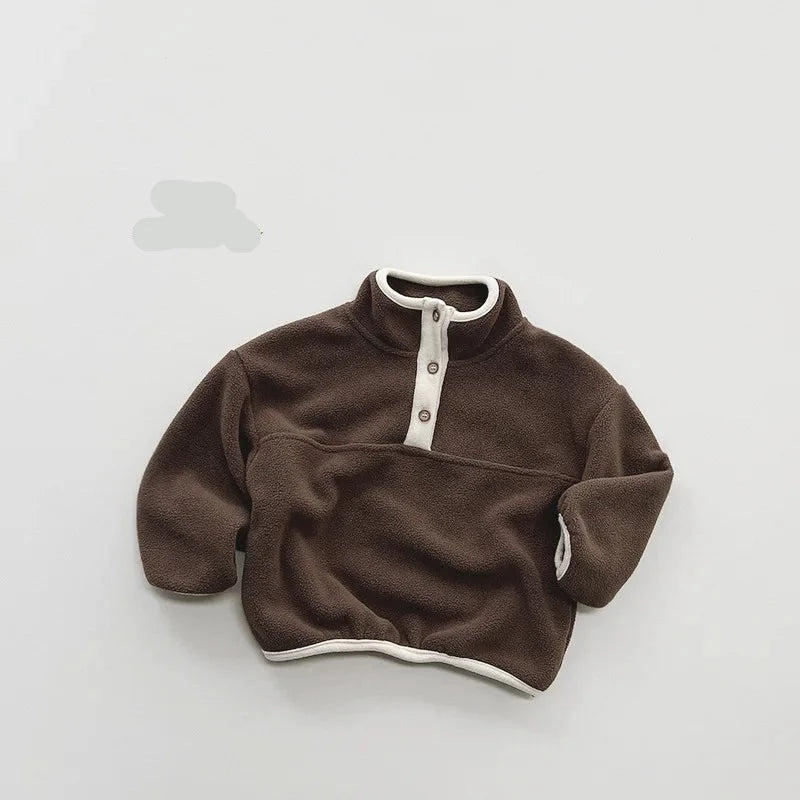 Fleece Turtleneck Sweatshirt 