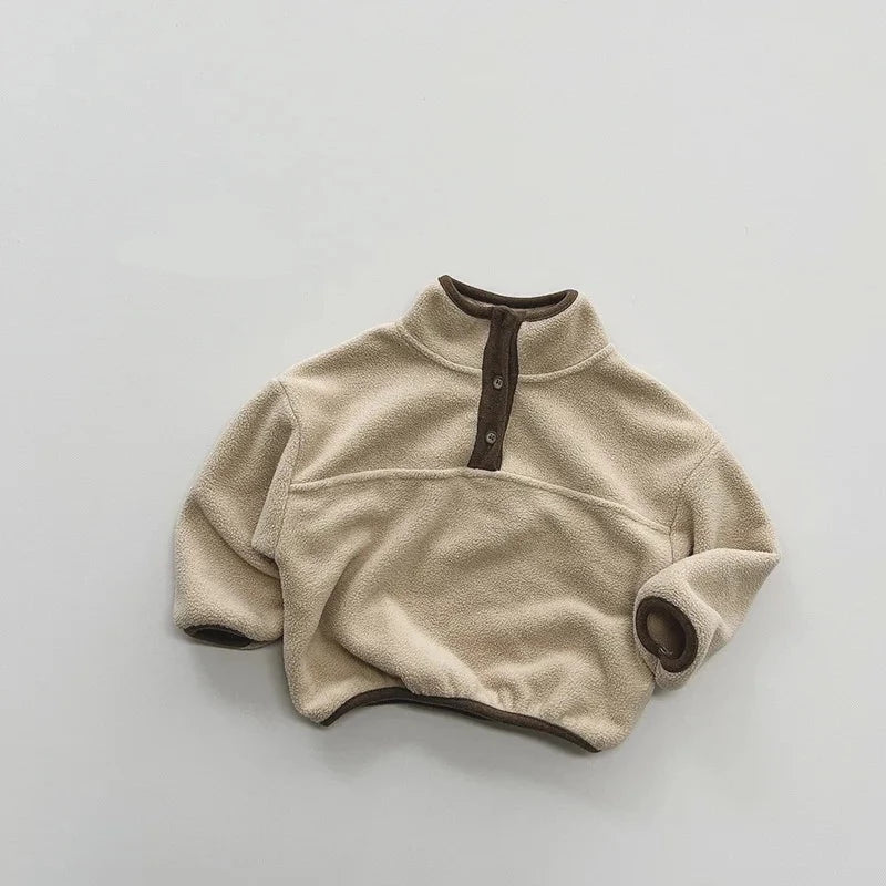 Fleece Turtleneck Sweatshirt 