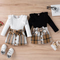 Plaid Skirt Set 