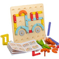 Children Wooden Geoboard Toys 